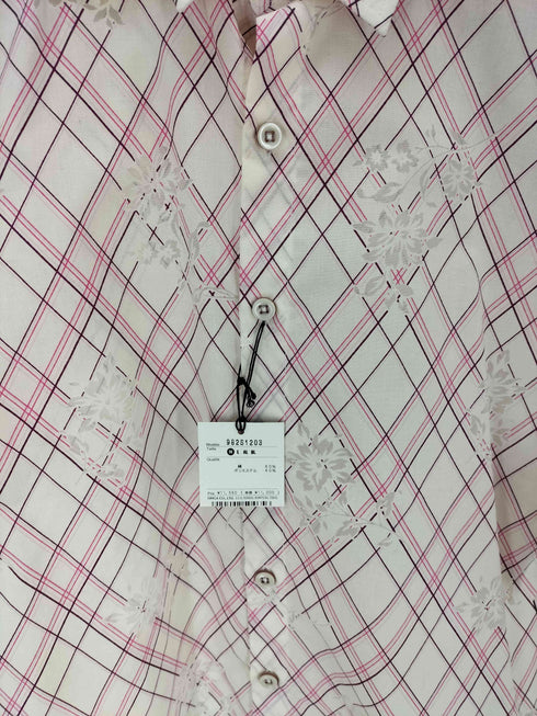 モルガンオム MORGAN HOMME チェック柄花柄シャツ メンズ JPN:M