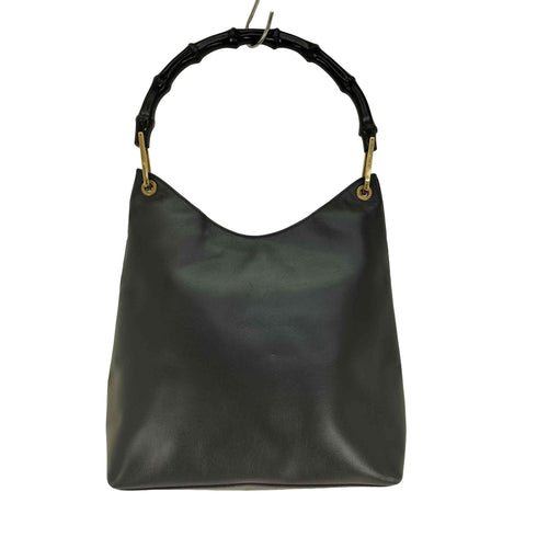 グッチ GUCCI バンブー レザーハンドバッグ ワンショルダーバッグ レディース
