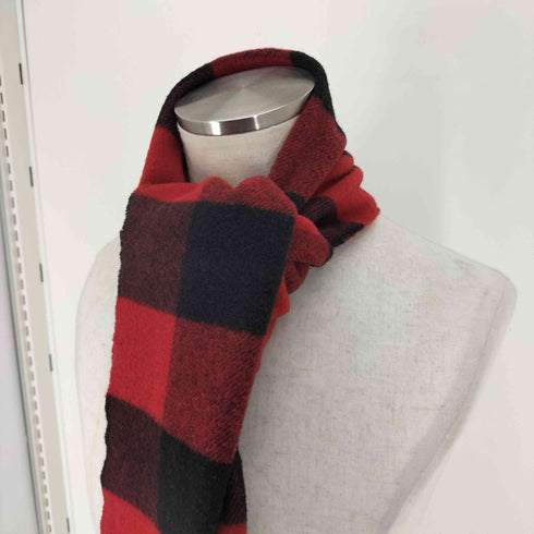 エルエルビーン L.L.Bean John Hanly & Co IRELAND チェック柄フリンジマフラー メンズ