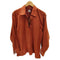 MULHOLLAND 編み込み レースアップ L/S フェイク スエード 襟付き スキッパー カットソー メンズ import:L