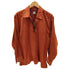 MULHOLLAND 編み込み レースアップ L/S フェイク スエード 襟付き スキッパー カットソー メンズ import:L