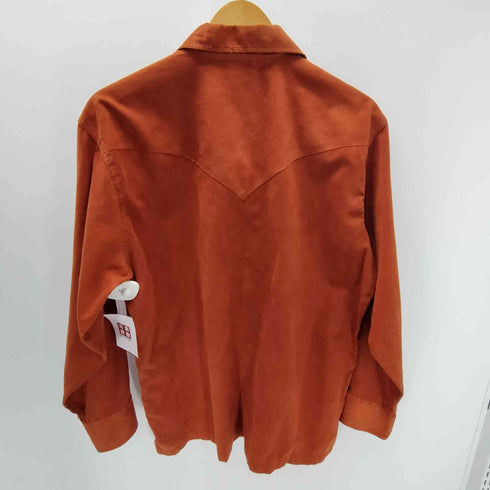 MULHOLLAND 編み込み レースアップ L/S フェイク スエード 襟付き スキッパー カットソー メンズ import:L