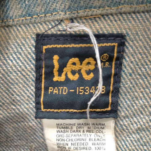 リー Lee 80S USA製 PATD-153438 220 バック ラメ ペイント カスタム デニム トラッカー ジャケット 1984年製 メンズ US:42