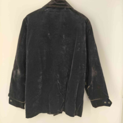 franconia sportswear 70S USA製 裏ボア ベロア ベルベット カバーオール ジャケット 涙TALON ジップ メンズ
