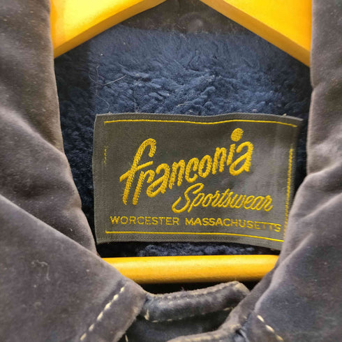 franconia sportswear 70S USA製 裏ボア ベロア ベルベット カバーオール ジャケット 涙TALON ジップ メンズ