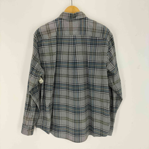 エディーバウアー Eddie Bauer 刺繍フランネルチェックシャツ メンズ import:L