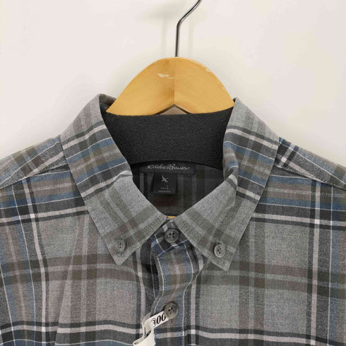 エディーバウアー Eddie Bauer 刺繍フランネルチェックシャツ メンズ import:L