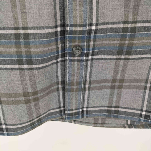 エディーバウアー Eddie Bauer 刺繍フランネルチェックシャツ メンズ import:L