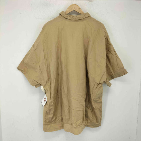 キングサイズ KINGSIZE 90s パキスタン製 コットン100 パキ綿 ヘンリーネック リブ オーバーサイズ ワークシャツ メンズ 3XL