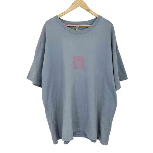 ロサンゼルスアパレル Los Angeles Apparel homeless Tailor USA製 コットン アート刺繍 クルーネック Tシャツ メンズ 2XL
