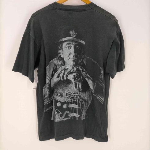 フルーツオブザルーム FRUIT OF THE LOOM 90S ボディ USA製 BRADFORD S/S ロックバンド ギタリストプリント Tシャツ シングルステッチ メンズ import:L