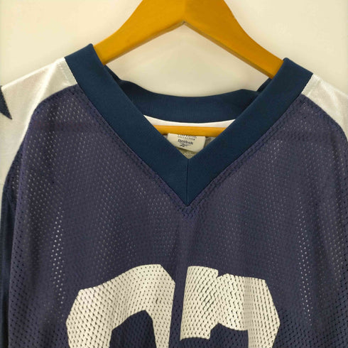 エヌエフエル NFL ナンバリング S/S Vネック メッシュ ゲーム シャツ メンズ import:M