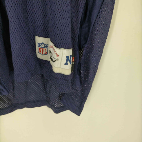 エヌエフエル NFL ナンバリング S/S Vネック メッシュ ゲーム シャツ メンズ import:M