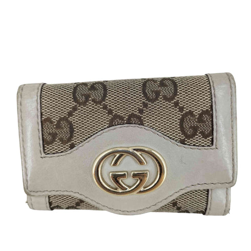 グッチ GUCCI GGキャンバス インターロッキング 6連キーケース レディース