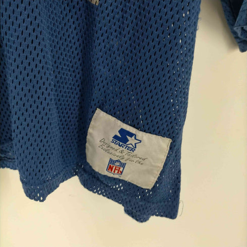 スターター STARTER 90S USA製 COWBOYS S/S Vネック メッシュ ゲームシャツ メンズ import:XL