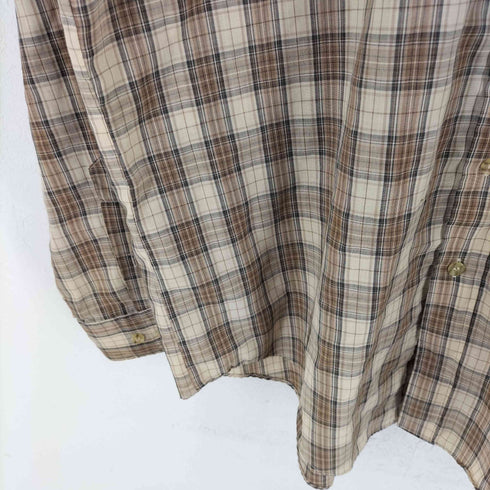 1166 COLLECTION 80-90s 襟芯 チェックシャツ メンズ import:L