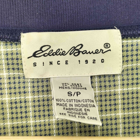 エディーバウアー Eddie Bauer 白タグ ヘンリーネックSカットソー メンズ import:S