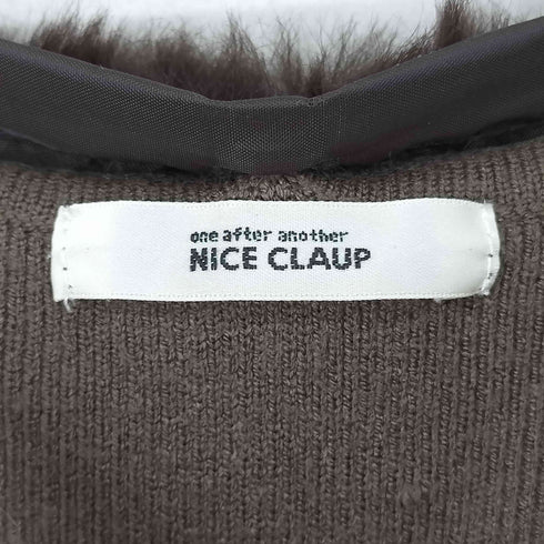 ナイスクラップ NICE CLAUP ニット セーター フェイクファービジューニット レディース FREE