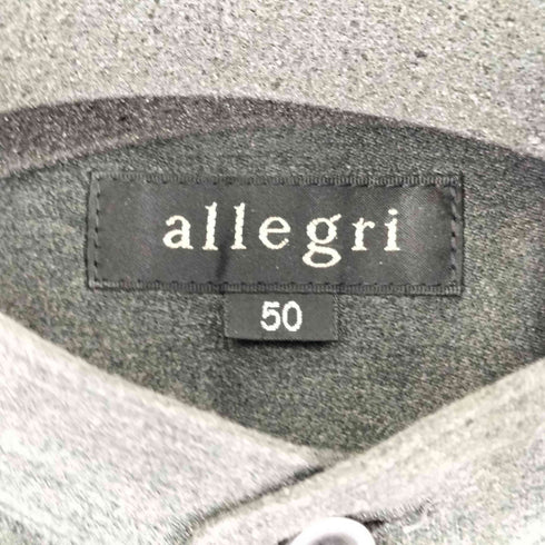 アレグリ allegri バンドカラー シャツ メンズ 50
