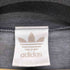 アディダス adidas 80-90S デサント製 ビッグ トレフォイルロゴ プリント モックネック ロングスリーブTシャツ メンズ M-L