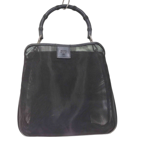 グッチ GUCCI バンブー メッシュ ハンドバッグ レディース