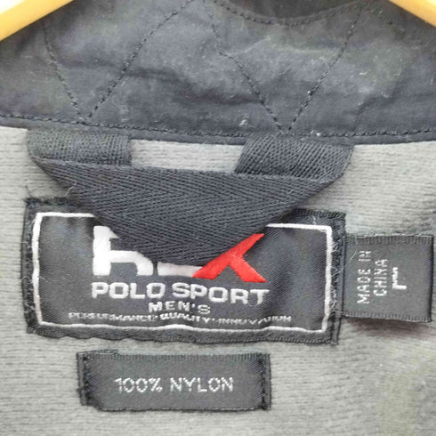 アールエルエックスラルフローレン RLX RALPH LAUREN 90S 初期 POLO SPORT ダブルネーム チンスト 裏地フリース ナイロン シャツ ジャケット メンズ import:L