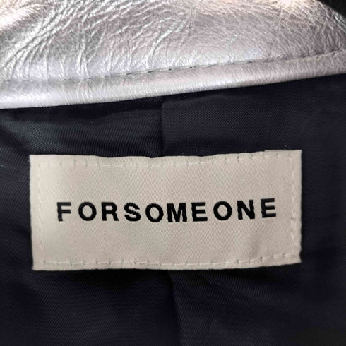 フォーサムワン FORSOMEONE クロップドレーシングジャケット メンズ 91 48