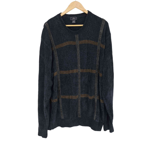 ドッカーズ DOCKERS チェック柄 クルーネックニット メンズ 2XL