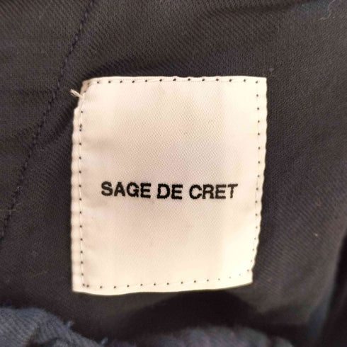 サージュデクレ SAGE DE CRET コットン ストレッチ テーパードパンツ メンズ S