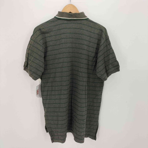 ポロバイラルフローレン Polo by RALPH LAUREN 香港製 ポニー 刺繍 ボーダー 鹿の子 S/S ポロシャツ メンズ import:L