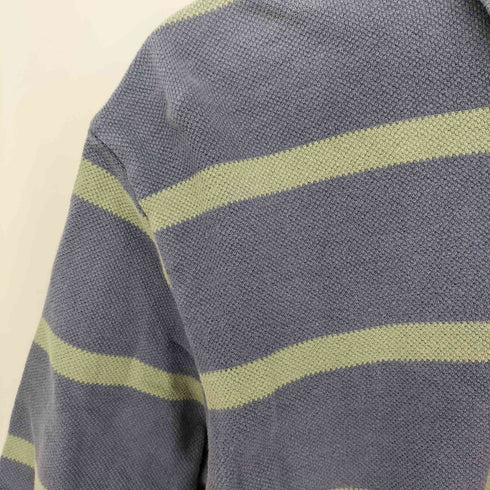 ポロバイラルフローレン Polo by RALPH LAUREN ポニー 刺繍 ボーダー 鹿の子 S/S ポロシャツ メンズ import:L