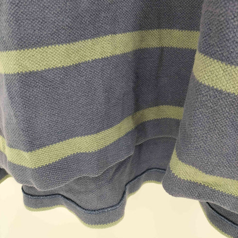 ポロバイラルフローレン Polo by RALPH LAUREN ポニー 刺繍 ボーダー 鹿の子 S/S ポロシャツ メンズ import:L
