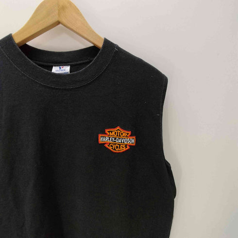 ヤズベク YAZBEK 両面 ロゴ 刺繍 ノースリーブ Tシャツ メンズ import:M