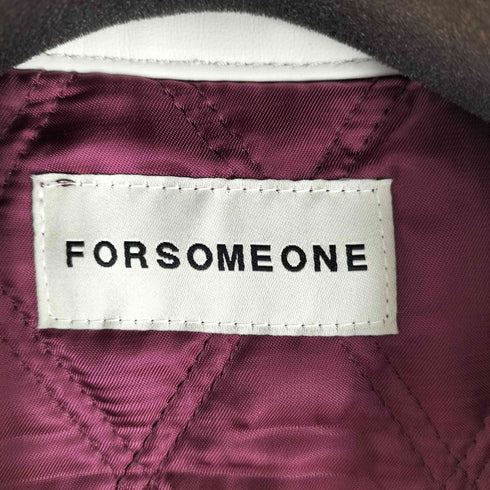 フォーサムワン FORSOMEONE Thinsulate ダブルライダースジャケット メンズ 91 48