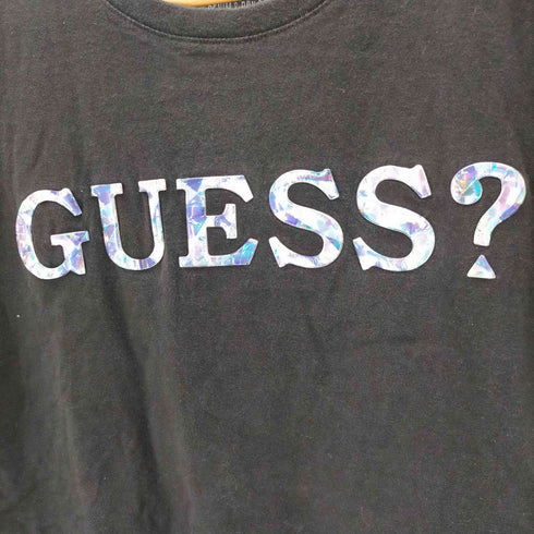 ゲス GUESS メタリック ロゴ Tシャツ レディース import:M