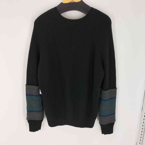 ディーゼル DIESEL ダメージ加工ボーダーニット メンズ import:M