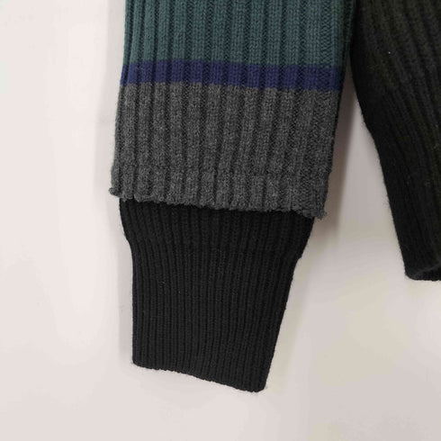 ディーゼル DIESEL ダメージ加工ボーダーニット メンズ import:M