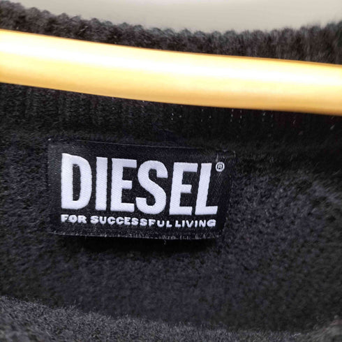 ディーゼル DIESEL ダメージ加工ボーダーニット メンズ import:M