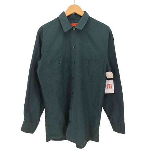 ディッキーズ Dickies 70-80S オレンジタグ 企業ロゴ ワッペン L/S ワーク シャツ 襟芯 メンズ M-RG