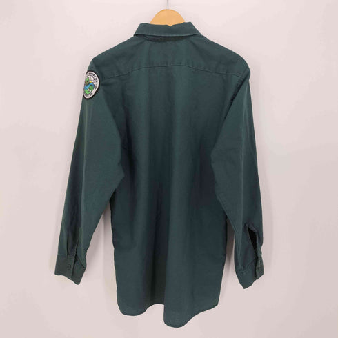 ディッキーズ Dickies 70-80S オレンジタグ 企業ロゴ ワッペン L/S ワーク シャツ 襟芯 メンズ M-RG