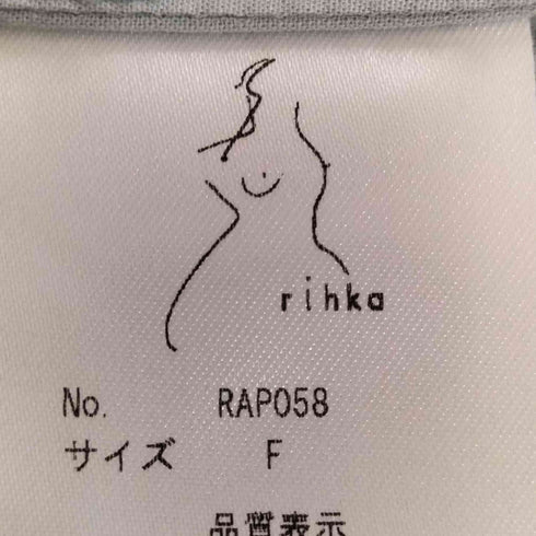 rihka 25SS cotton linen lawn sheer shirt レディース FREE