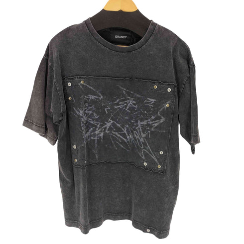 GRANCY Scribble Graphic Pigment Tee メンズ import:M