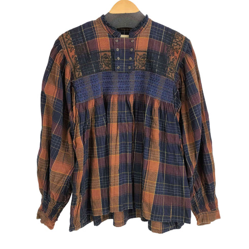 マチュアリー maturely Folk Embroid 総柄 ブラウス レディース
