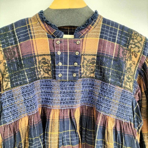 マチュアリー maturely Folk Embroid 総柄 ブラウス レディース