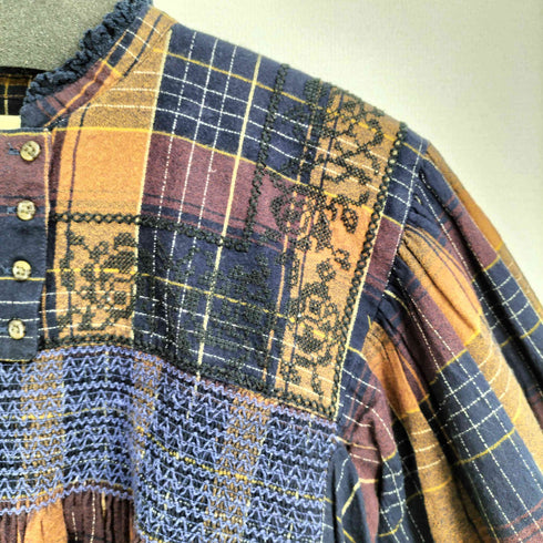 マチュアリー maturely Folk Embroid 総柄 ブラウス レディース