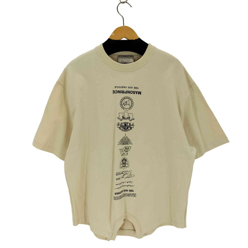 MASONPRINCE オーバーサイズ逆さまデザインロゴプリントTシャツ メンズ JPN:1