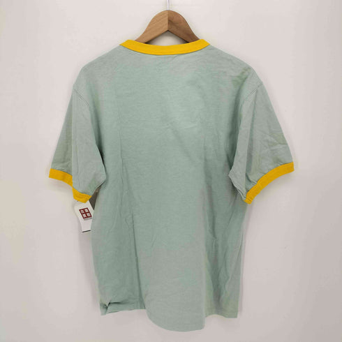 チャンピオン Champion NEW YORK フロッキー プリント S/S リンガー Tシャツ メンズ import:L