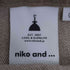 ニコアンド niko and... ワイドワークサロペット レディース M