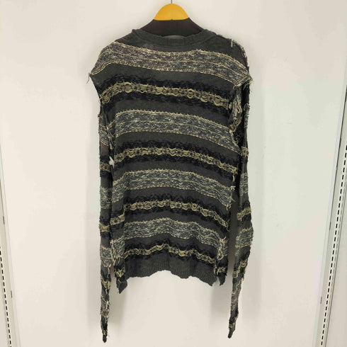 パーバーズ PERVERZE WAVE BORDER DROOPY KNIT レディース