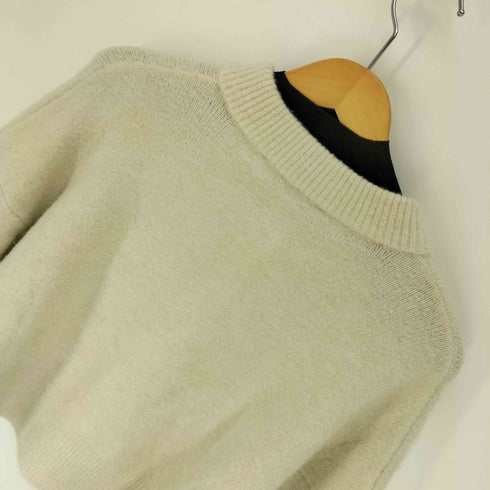 ザラ ZARA アクリル ウール クロップド クルーネック ニット カーディガン レディース import:M